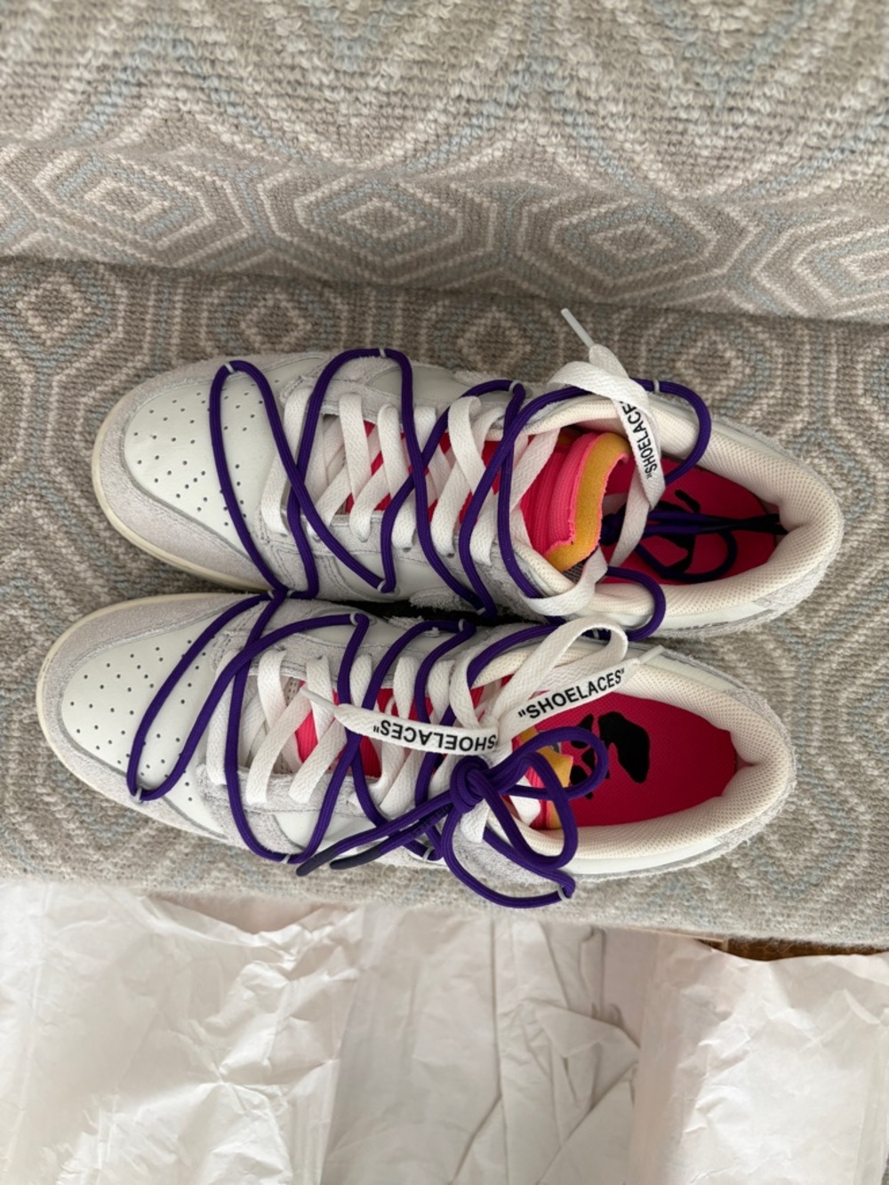 Nike Dunk Low Off-White Lot 15 Sneakers (Sail/Neutral Gray)